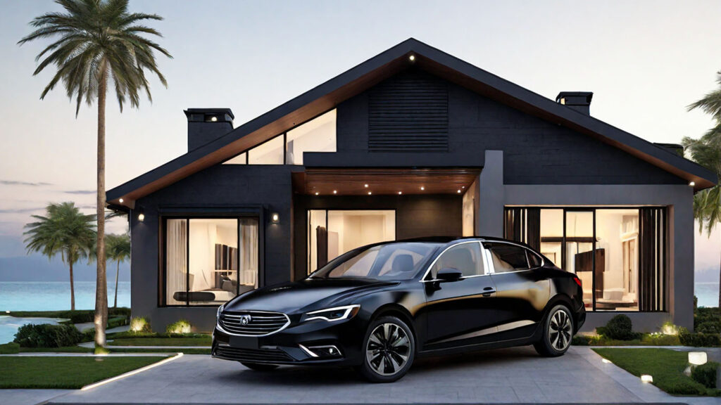 Vehicle test drive scene