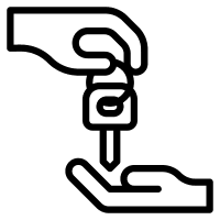 Car leasing service icon