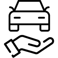 Car sales service icon