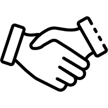Handshake partnership icon