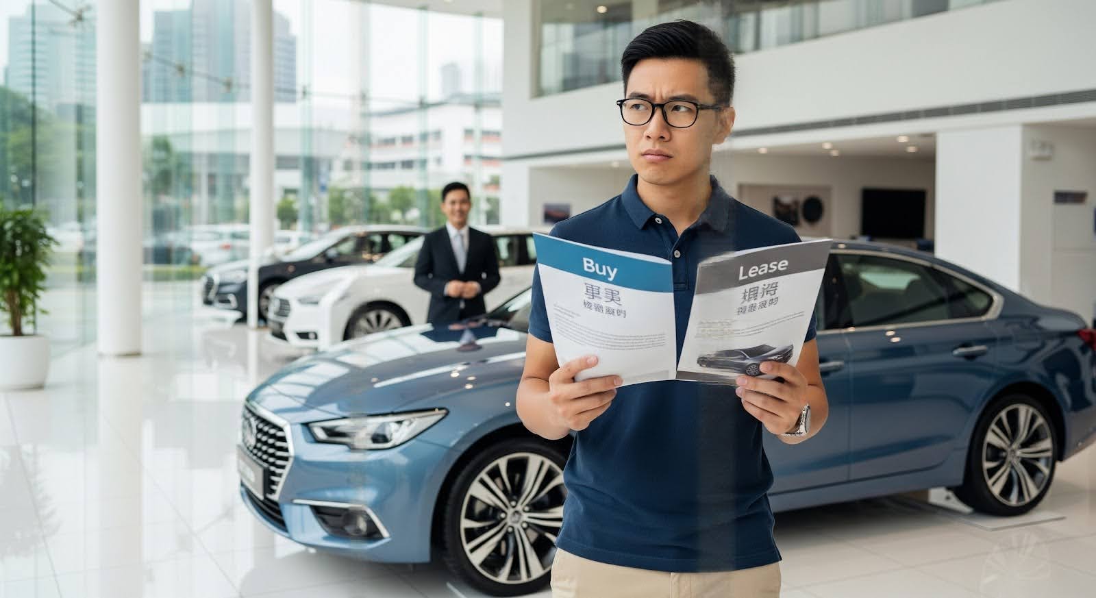 A Singapore client contemplating whether to buy or lease a car